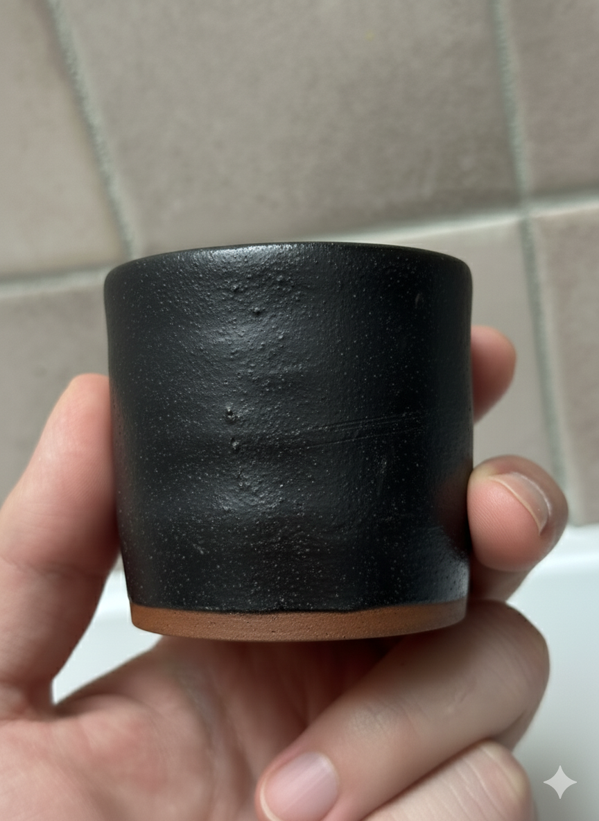 Handmade Ceramic Espresso Cup – Minimalist Stoneware, Perfect for Espresso & Macchiato