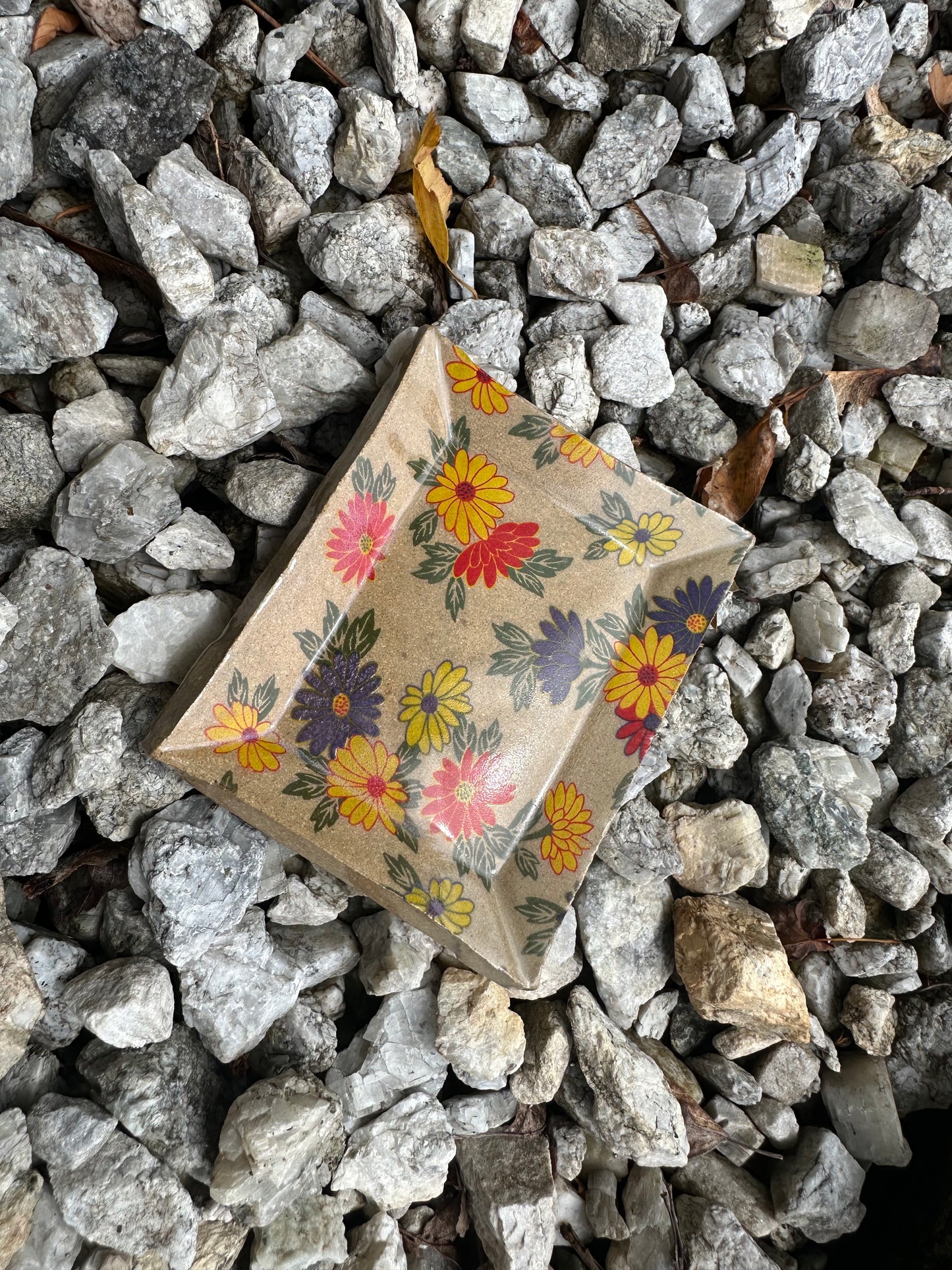 Small Trinket Tray-Flowers